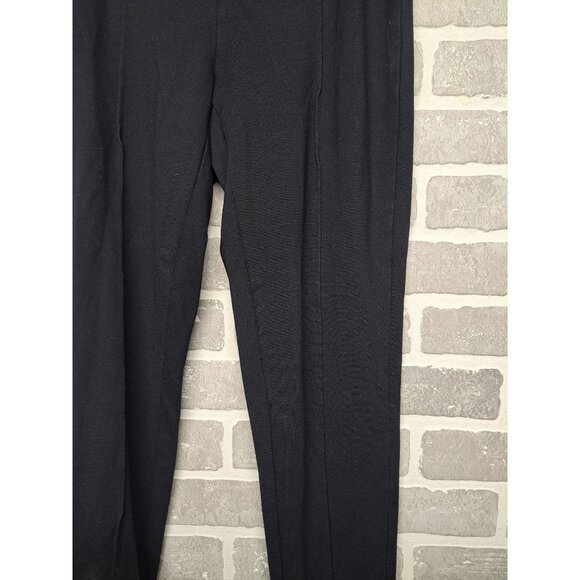 Soft Sorroundings Black Pull On Pants Elastic Waist 30” Inseam 32” Straight Med - Picture 3 of 8